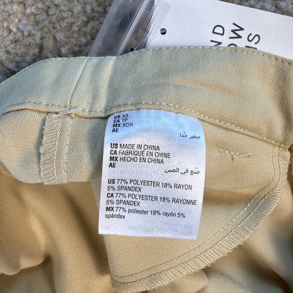 And Now This Womens Pants Size XS Tan Camel Wide Leg High Rise Stretch NWT F498 - Picture 5 of 13
